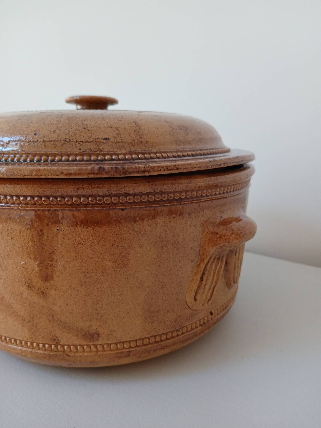 Vegetable salad bowl terracotta pottery