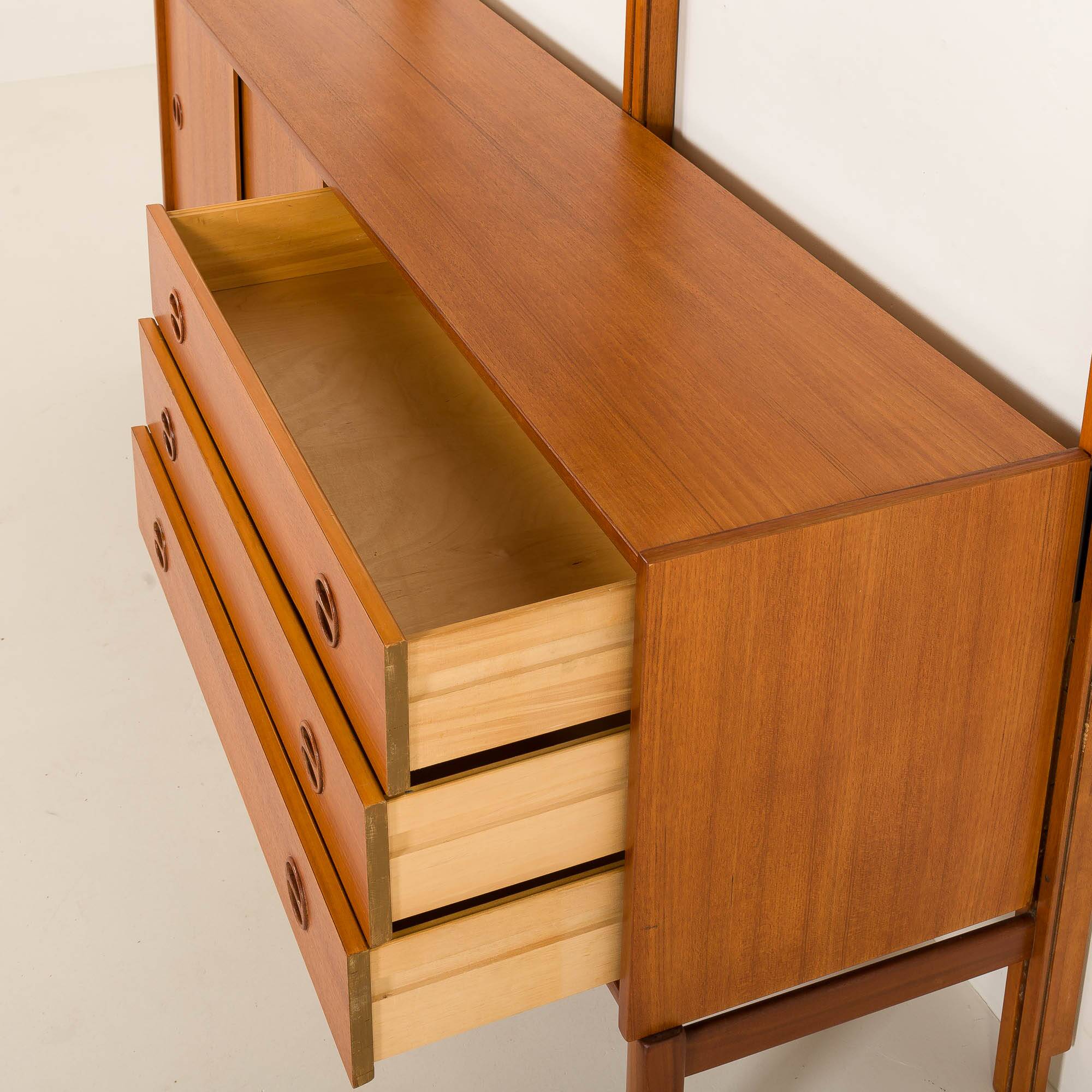Scandinavian free standing wall unit by Sven Andersen, Norway, 1960s