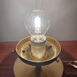 Skyscraper Art Deco globe table lamp with gold base