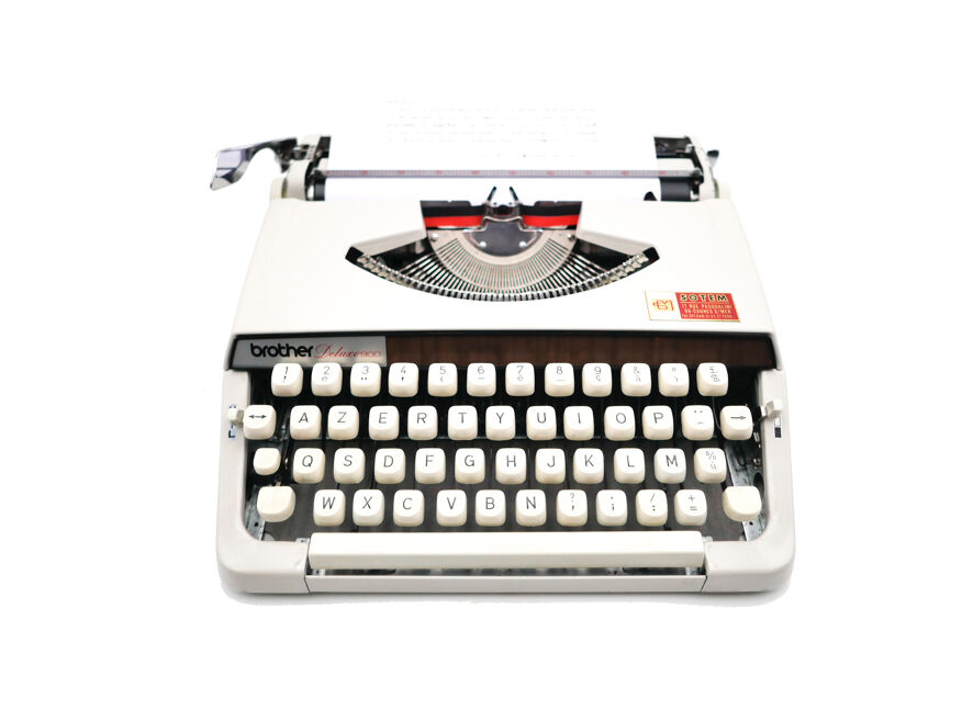 Brother Deluxe 900 beige typewriter revised new ribbon | Selency