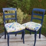 Pair of vintage chairs restyled
