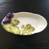 Plat ovale décor figues