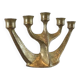Brass brutalist candlestick from Horst Dalbeck
