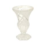 Vase Vintage Cristal de Bohème Motif Diamant Médicis 23cm