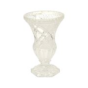 Vintage Vase Bohemian Crystal Diamond Pattern Medici 23cm