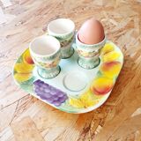 Saint Clément set of cockerels and slip tray