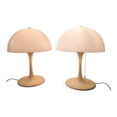 Paire de Lampes de table Panthella Space Age 1970
