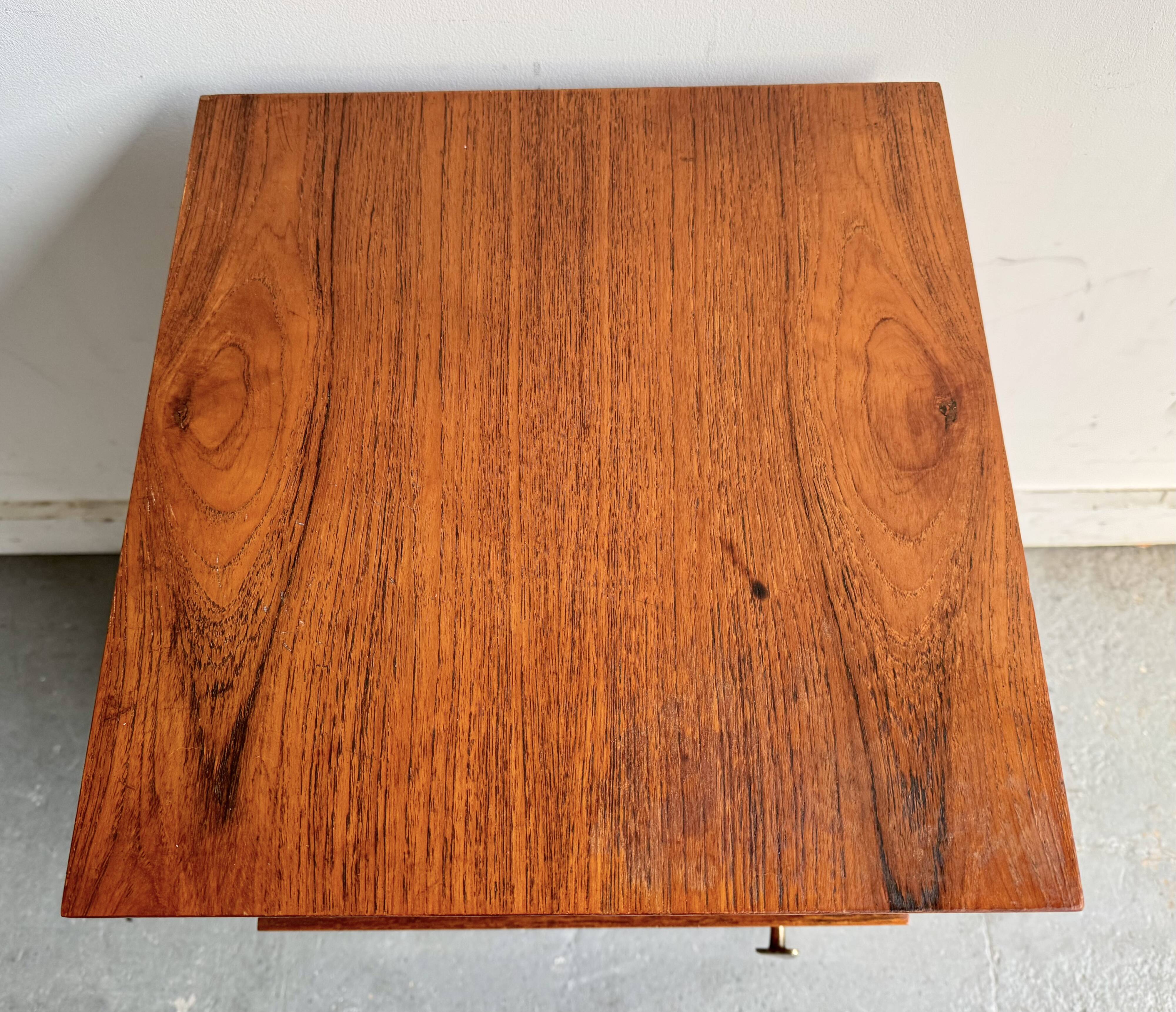 Vintage Bedside Table with Cabinet