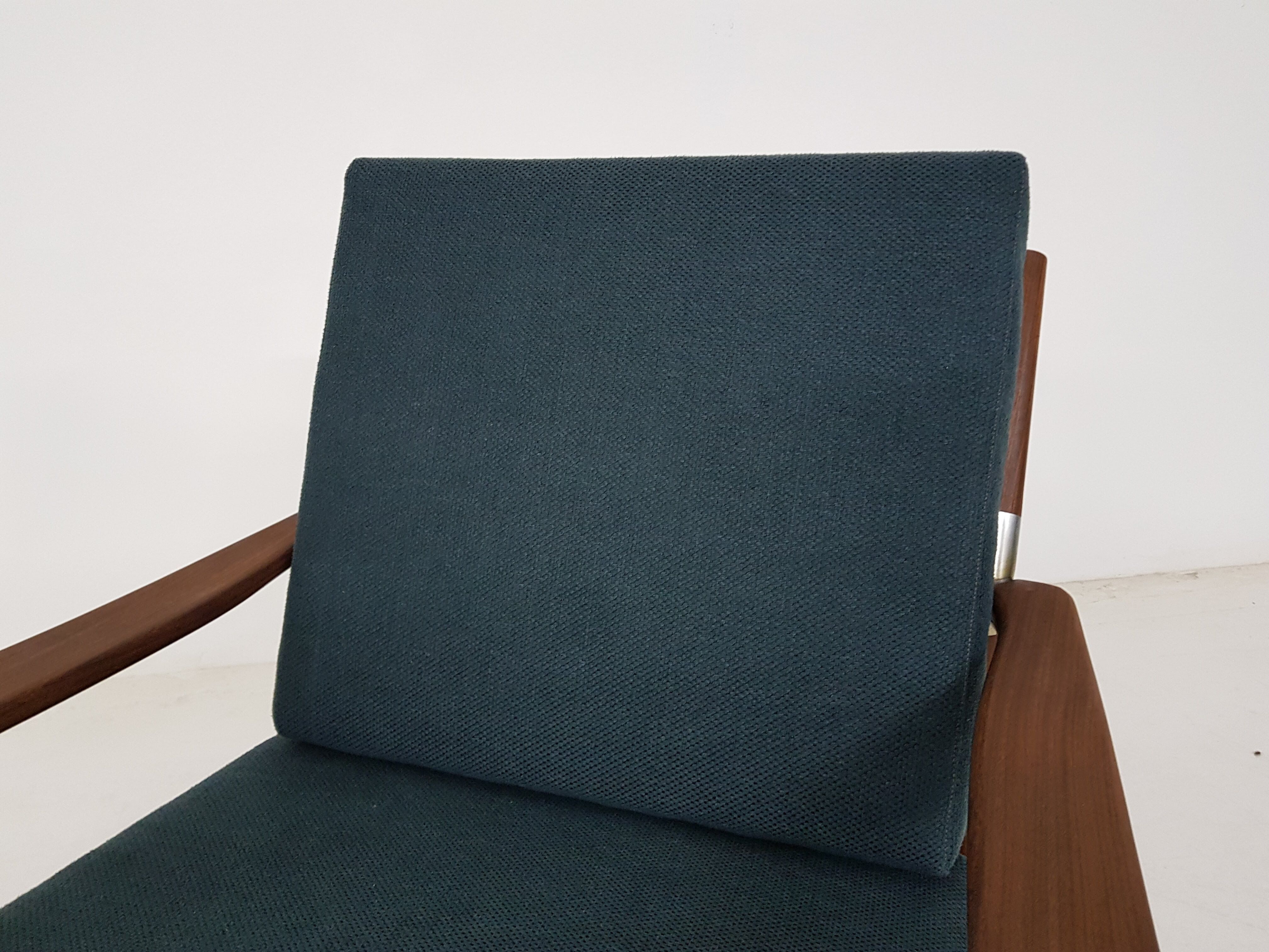 Scandinavian modern, teak lounge chair, Denmark, 1960’s