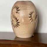 Openwork stoneware lamp, 1970.