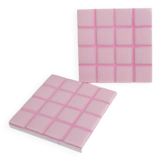 Pink tiled coaster