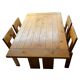 Silvio Coppola dining table with 4 dining chairs for Fratelli Montina
