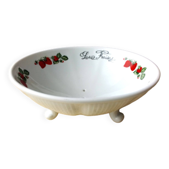 L'Hirondelle porcelain tripod fruit drainer