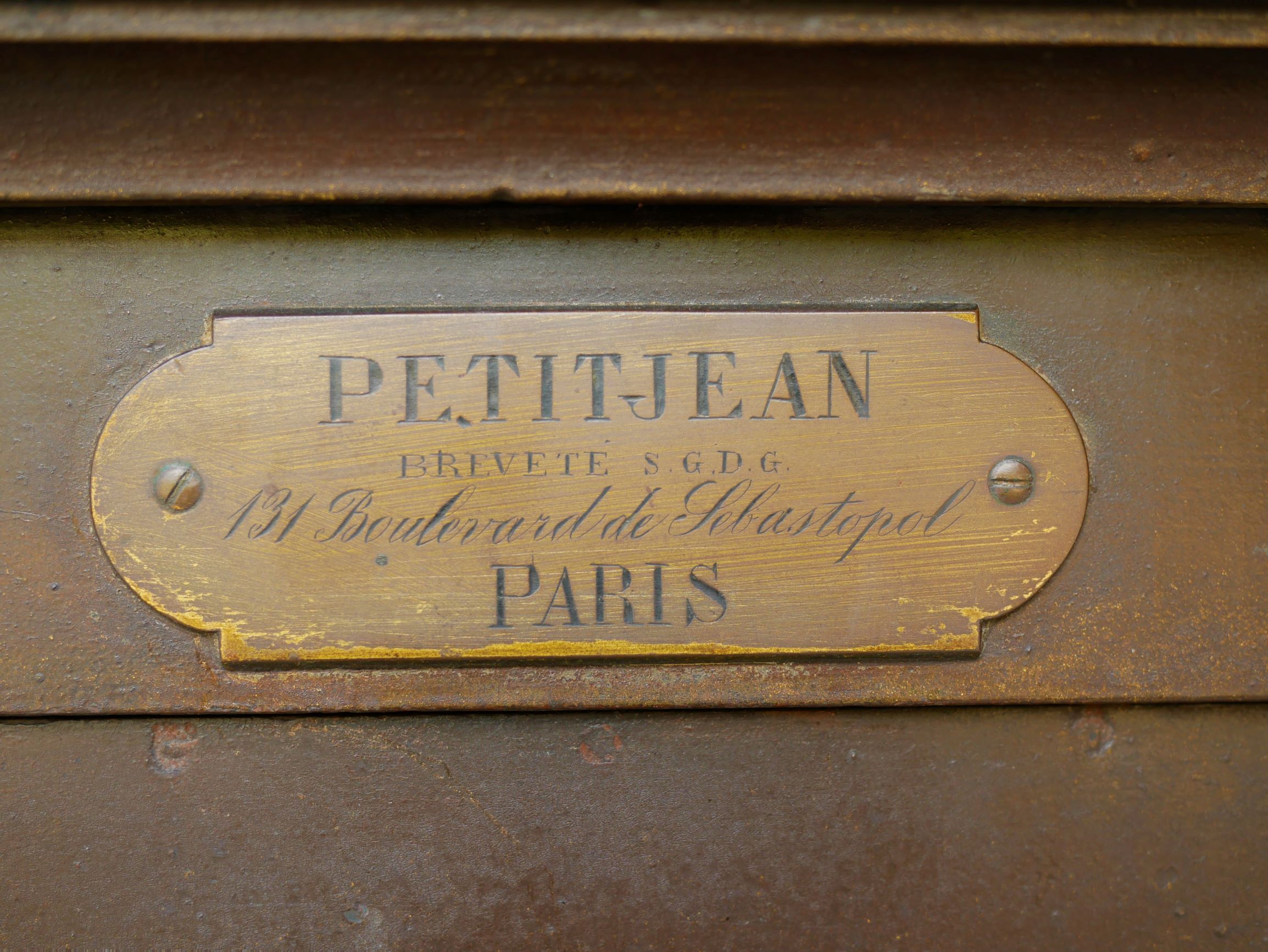 Coffre-fort PetitJean Paris fin XIX