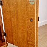 Low sideboard 2 doors art deco oak