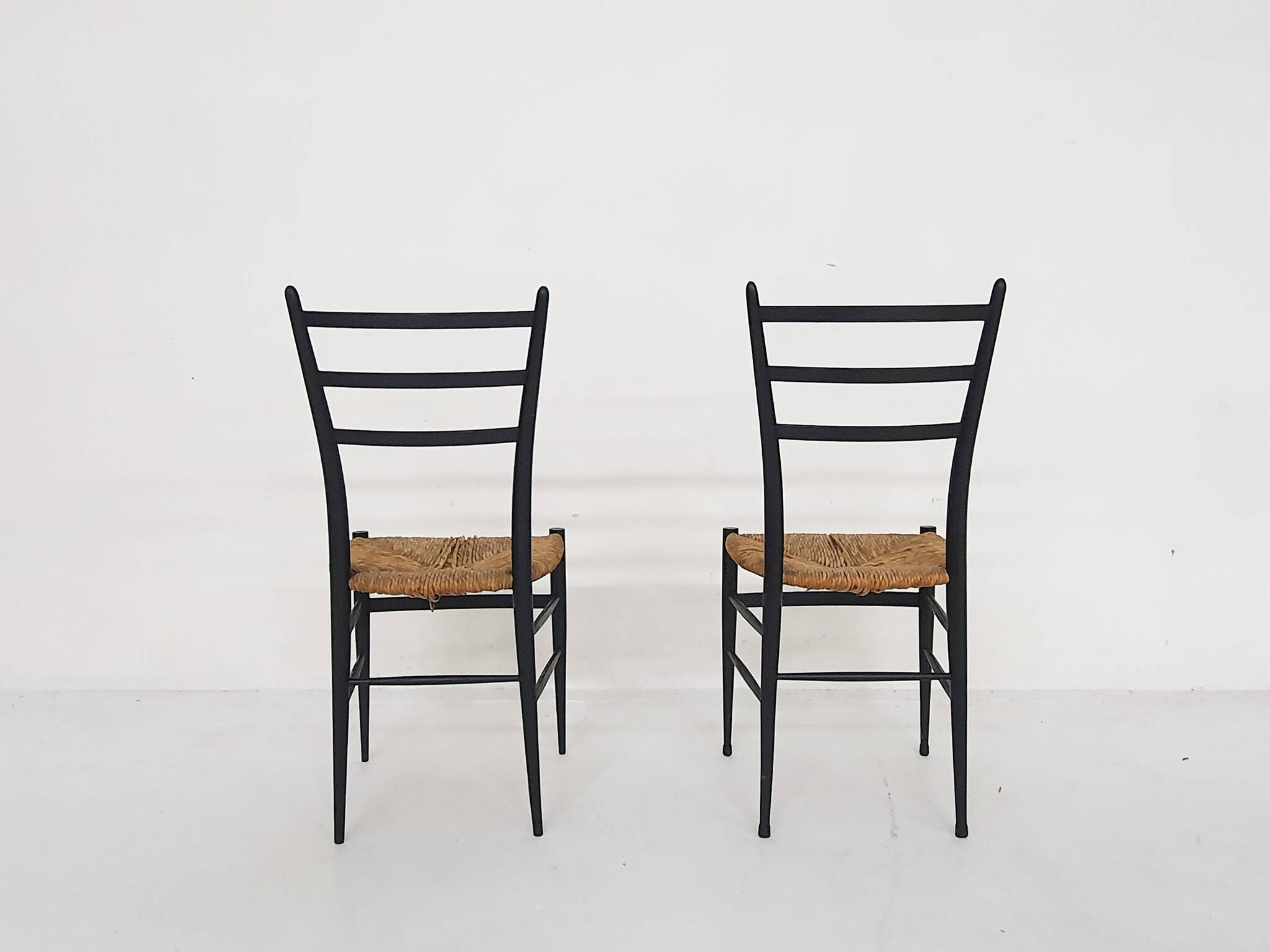 Set of 2 Chiavari Spinetto chairs, Italy 1960's