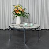 Round marble coffee table