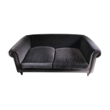 Grey velvet sofa ka international