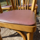Set of 6 baumann bistro chairs N°12 skaï color "wine lees"