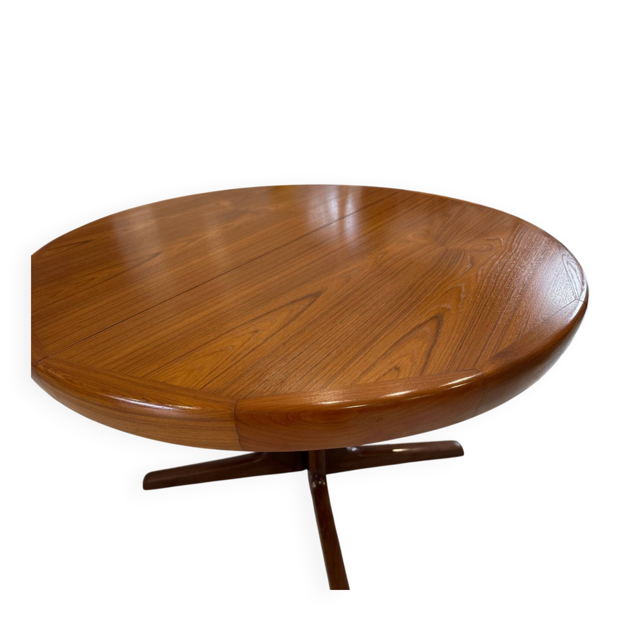 Extensible Baumann teck table vintage 1970