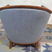 Vintage Scandinavian sky blue armchair – Bertil Fridhagen – 1960s