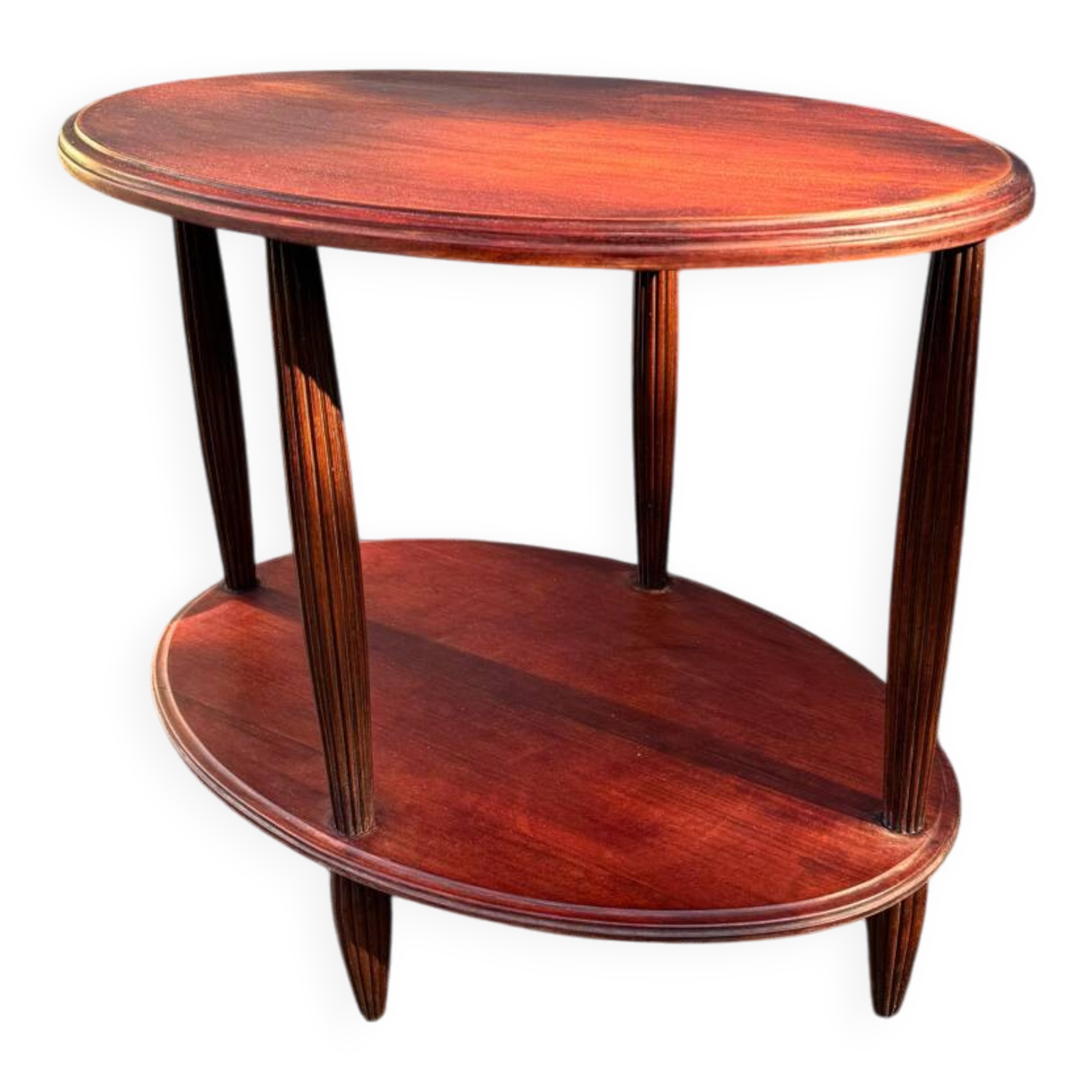 Art Deco coffee table in solid mahogany – 1930s