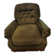 Olive green crapaud armchair L’olive