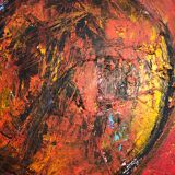 Oil on canvas olivier bony art brut singulier outsider