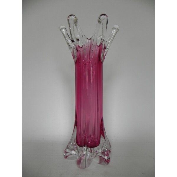 Vase vintage en verre Prima