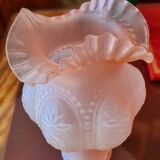 Large Art Deco vase with lace collar