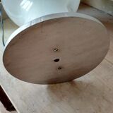 Table lamp, large white opaline in the shape of a light bulb