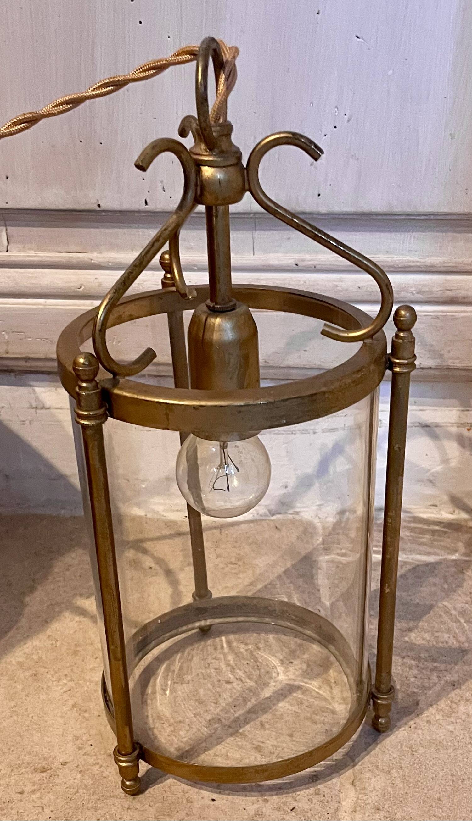 Brass hanging lamp