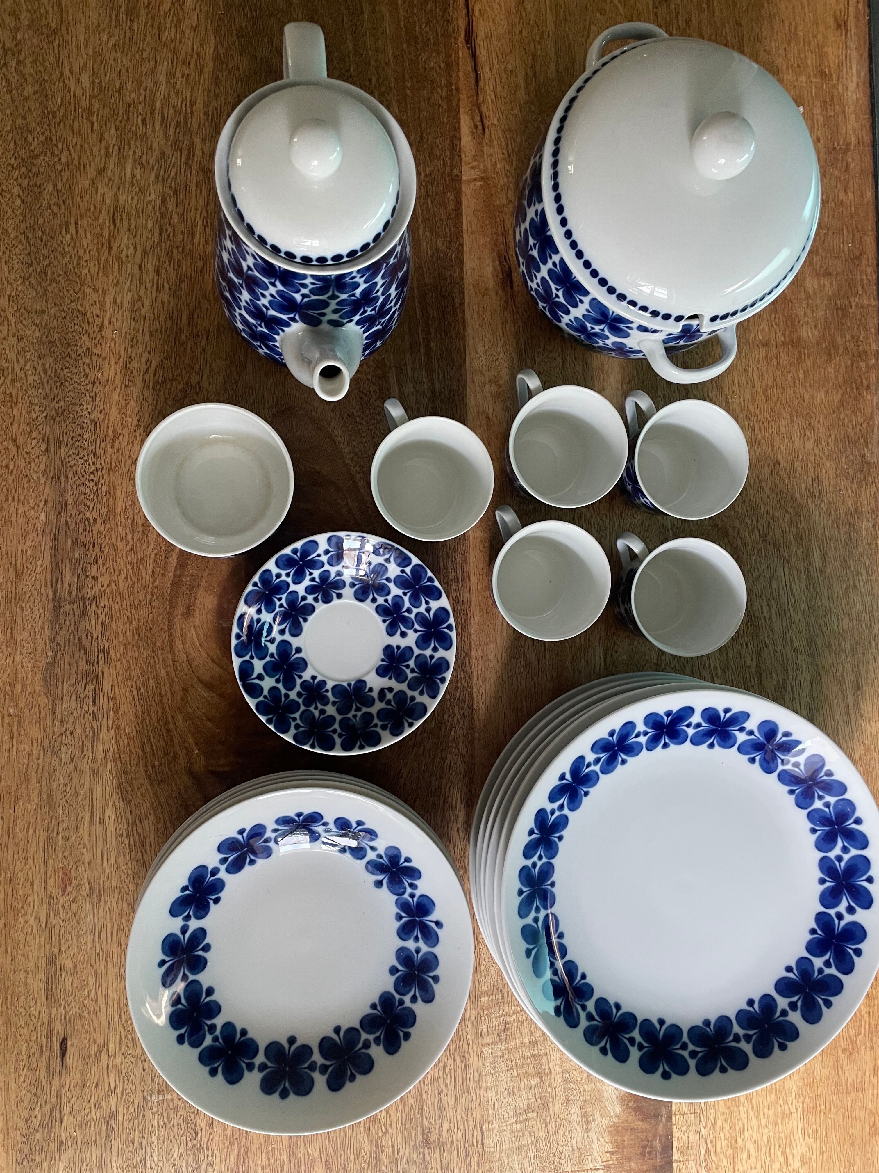 Lot service vintage Rörstrand Mon Amie