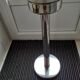 Chrome ice bucket holder.