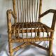 Vintage wicker and rattan children's armchair