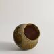Scandinavian Modern Black and Olive Glazed Ceramic Vase Nittsjö Keramik, 1960s