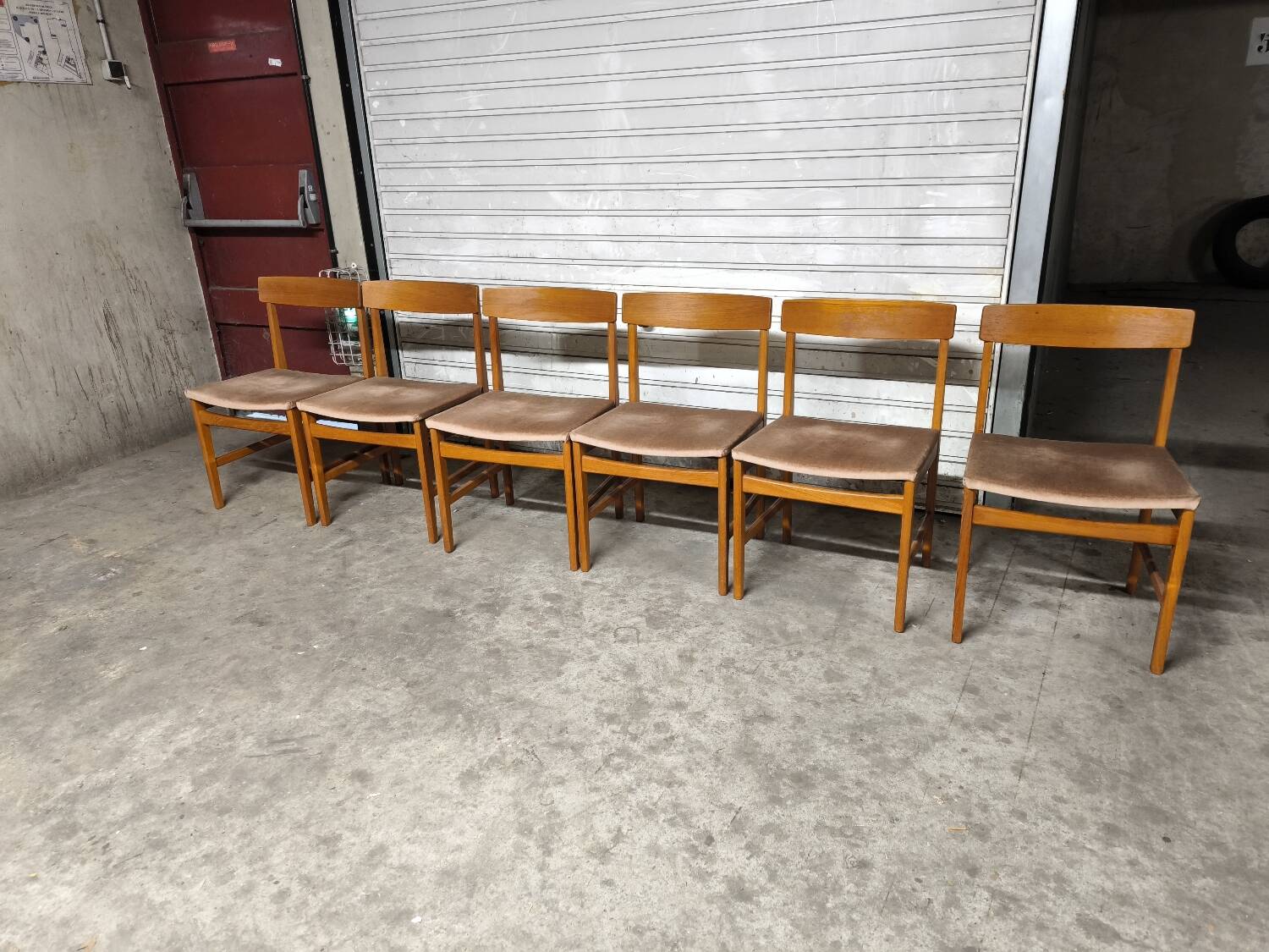 Scandinavian vintage solid teak chairs ulferts sweden 1960