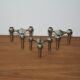 Series of 3 modular candle holders nagel 1970