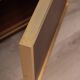 Paire de tables de chevet vintage années 50 en laiton et bois design italien