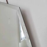 Octagonal mirror beveled Art Deco