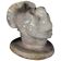 Art Deco ceramic animal sculpture, White Turkey, circa 1930
