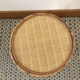 Rattan side table