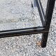 Side table end of sofa Pierre Vandel in metal and glass tops