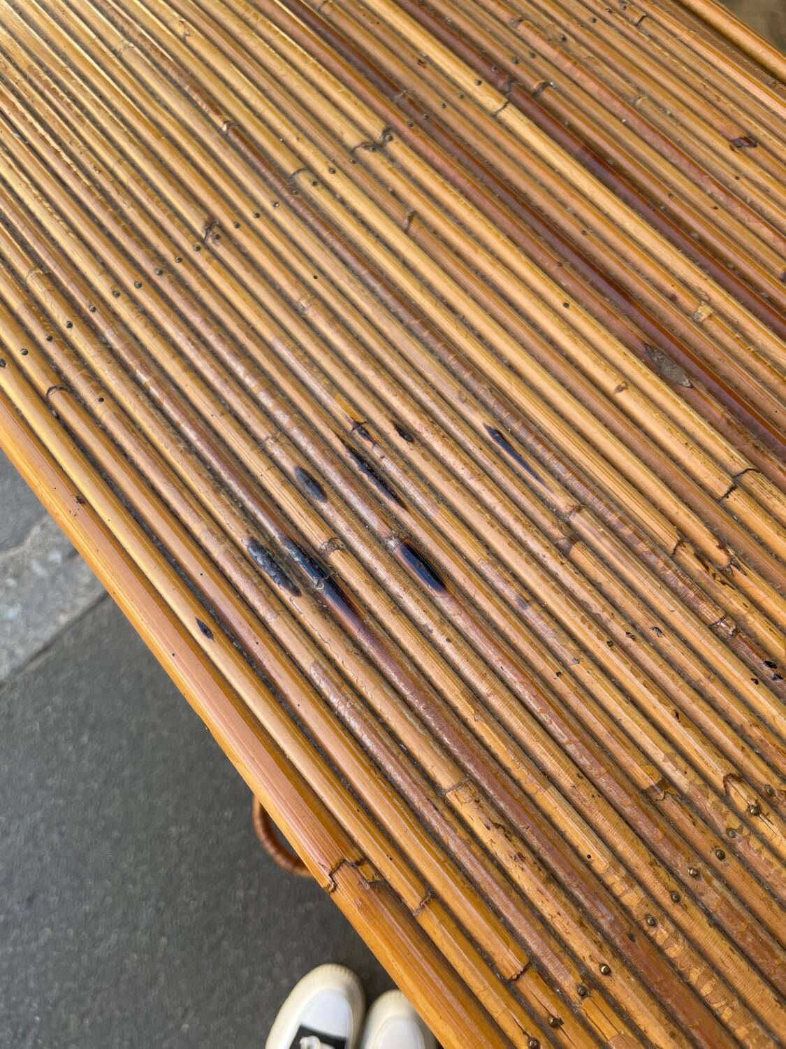 Rattan living room set, 1970s