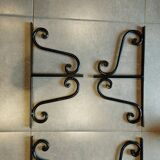 Retro wrought iron bracket set of 2