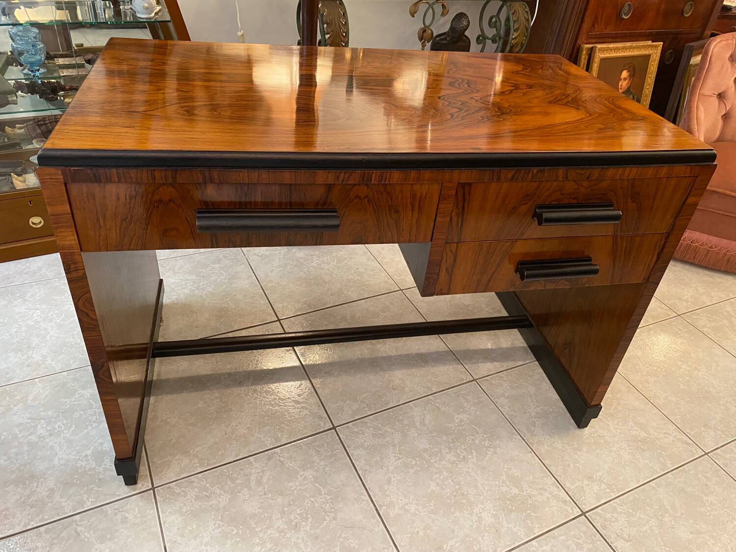 Art Deco mahogany desk