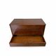 Italian art deco burl walnut chest of drawers, 1850s.
