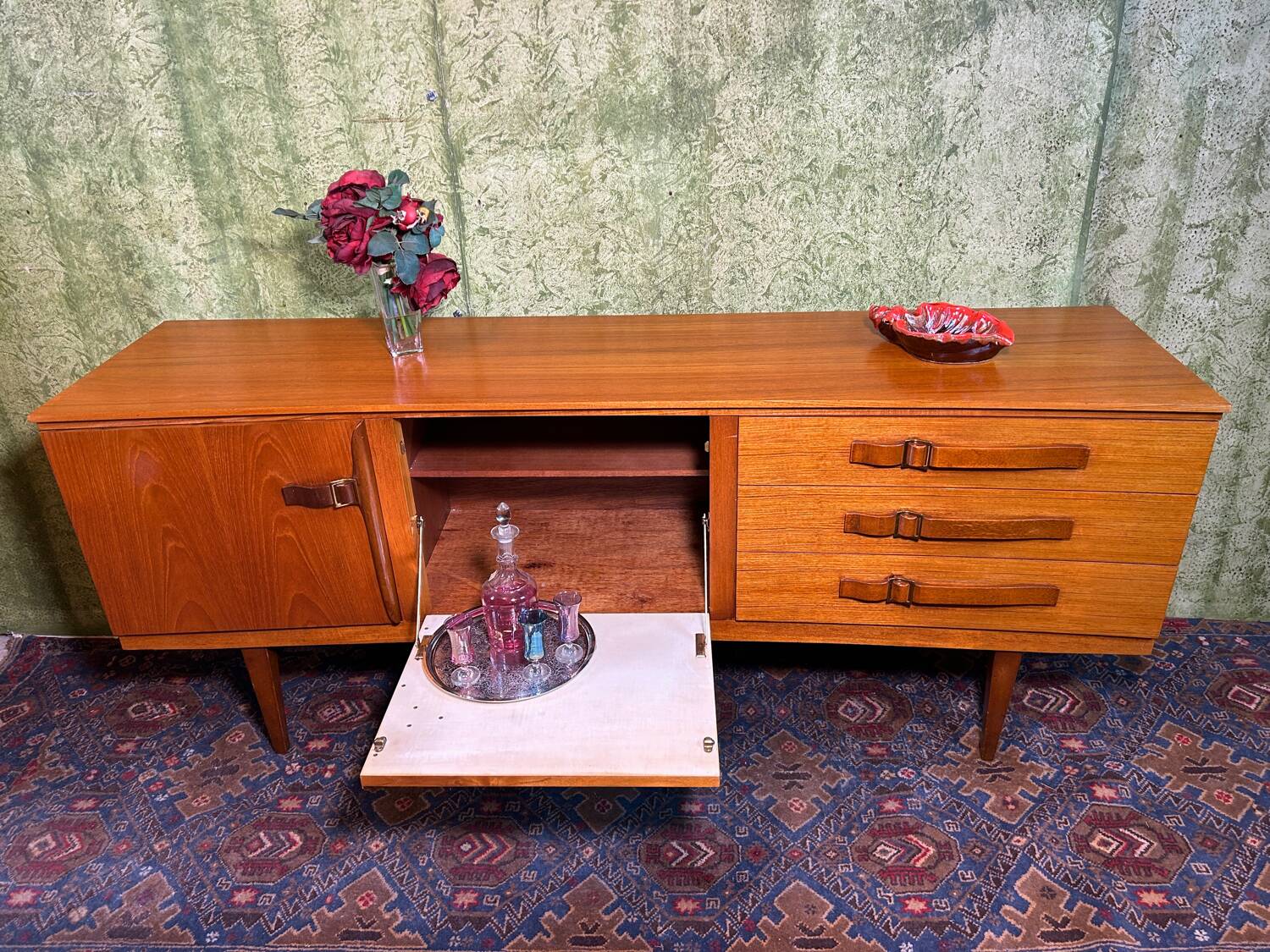 Mid century retro vintage teak sideboard by Beautility 1960