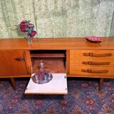 Enfilade vintage rétro vintage en teck par Beautility 1960