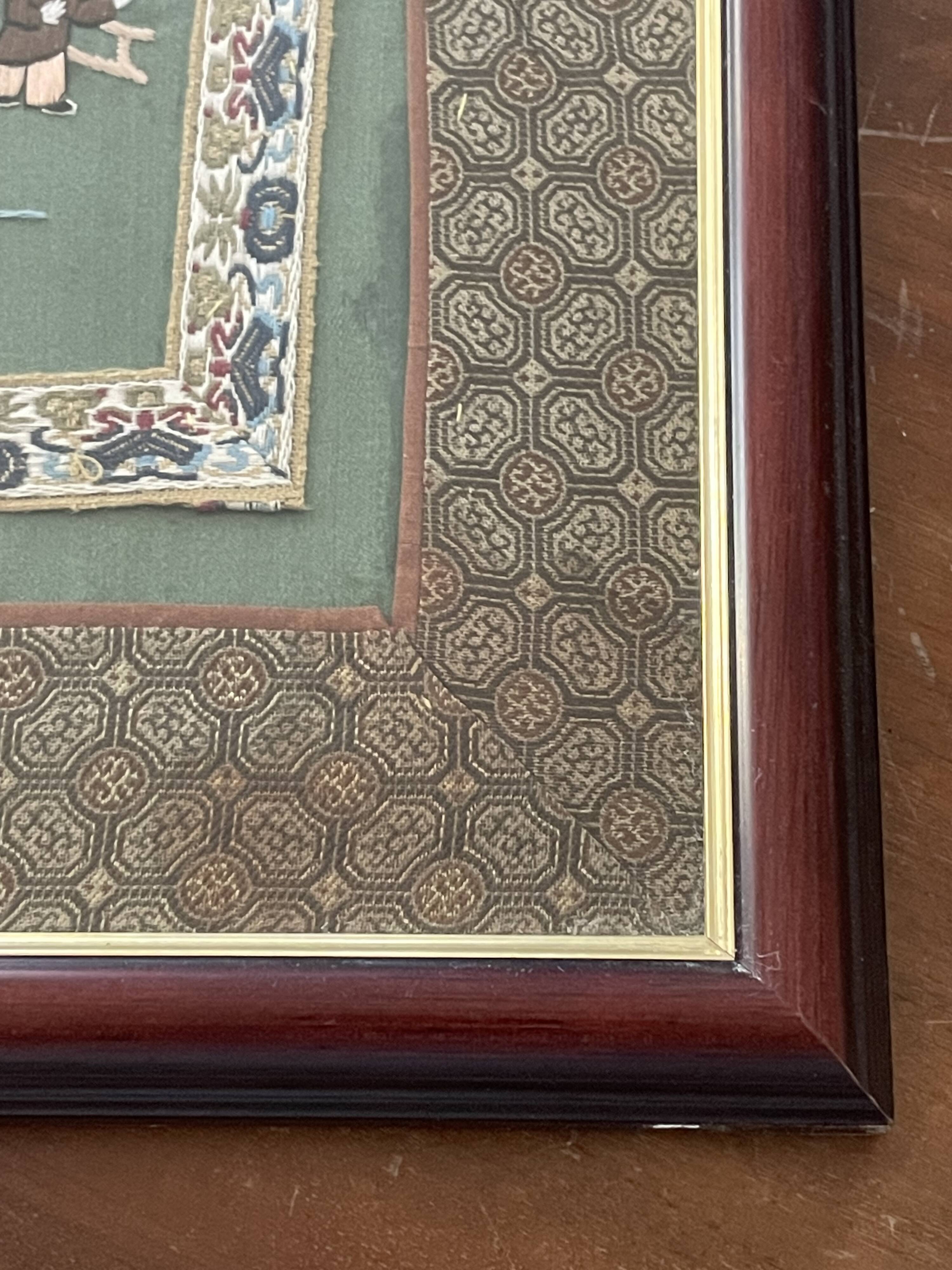 Hand-embroidered Chinese tapestry